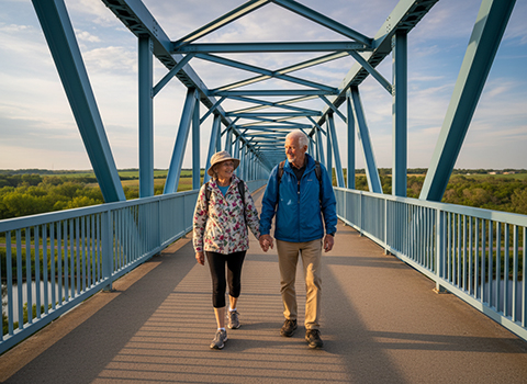 High Trestle Trail Bridge Walk